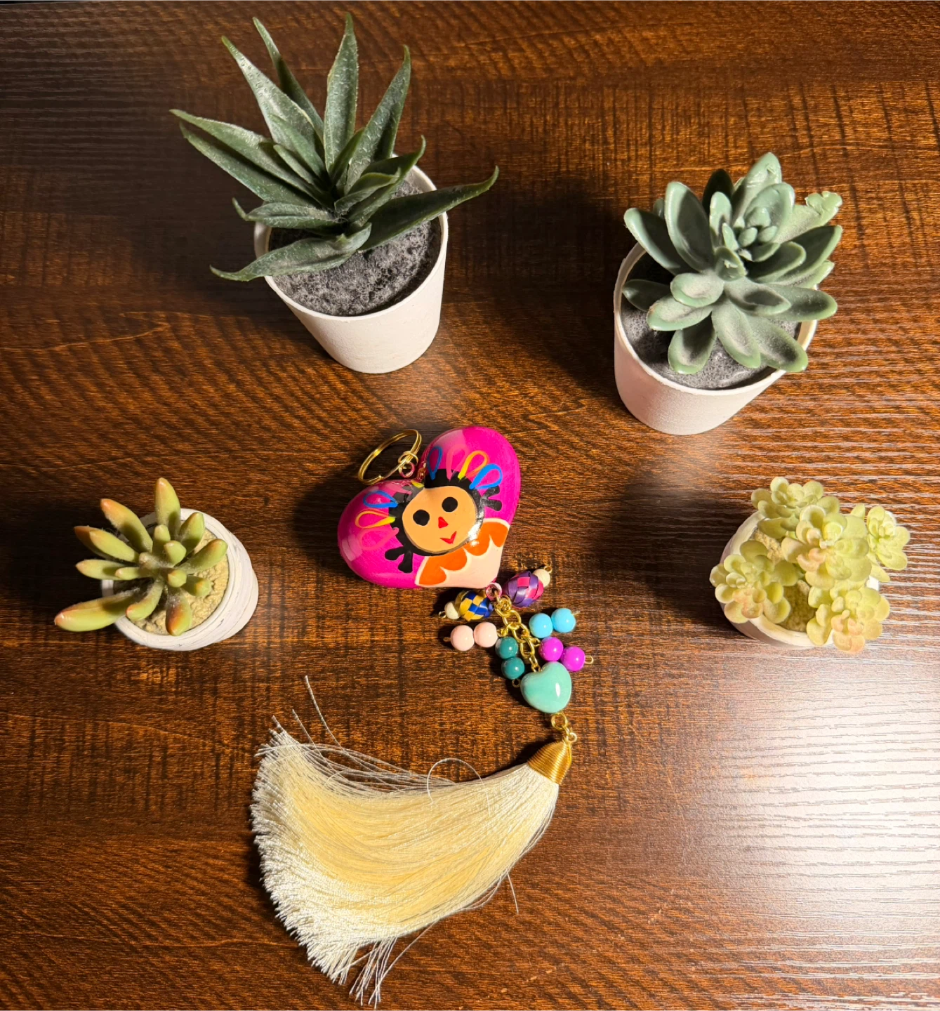 Heart Tassel Keychain