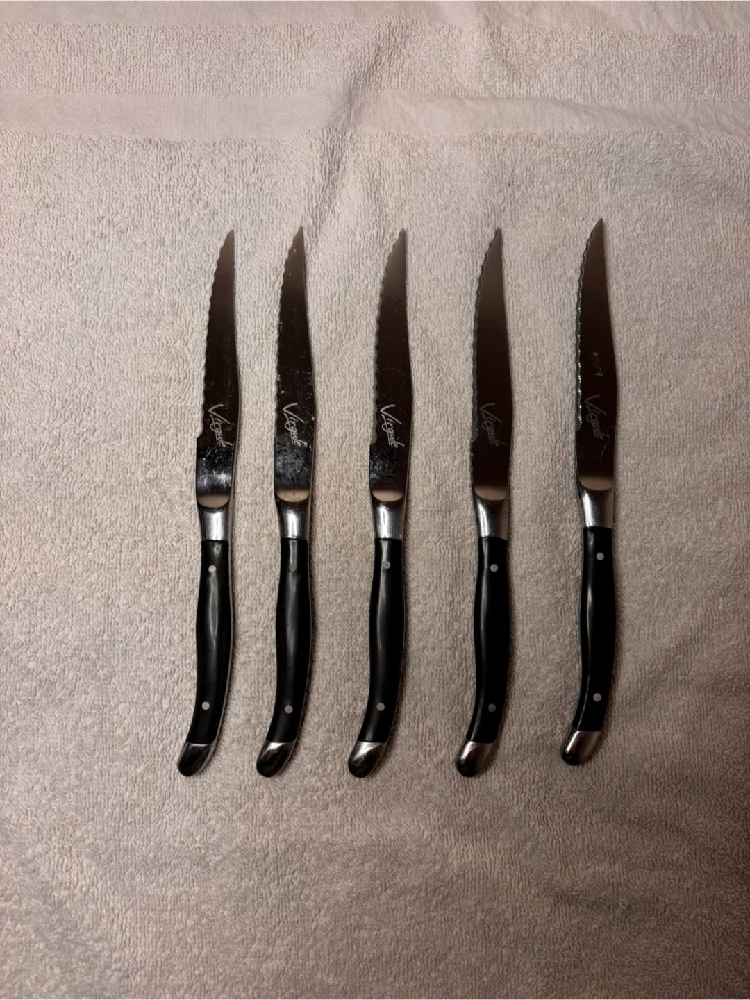 Virgule French Steak Knives – Full Tang Stainless Steel