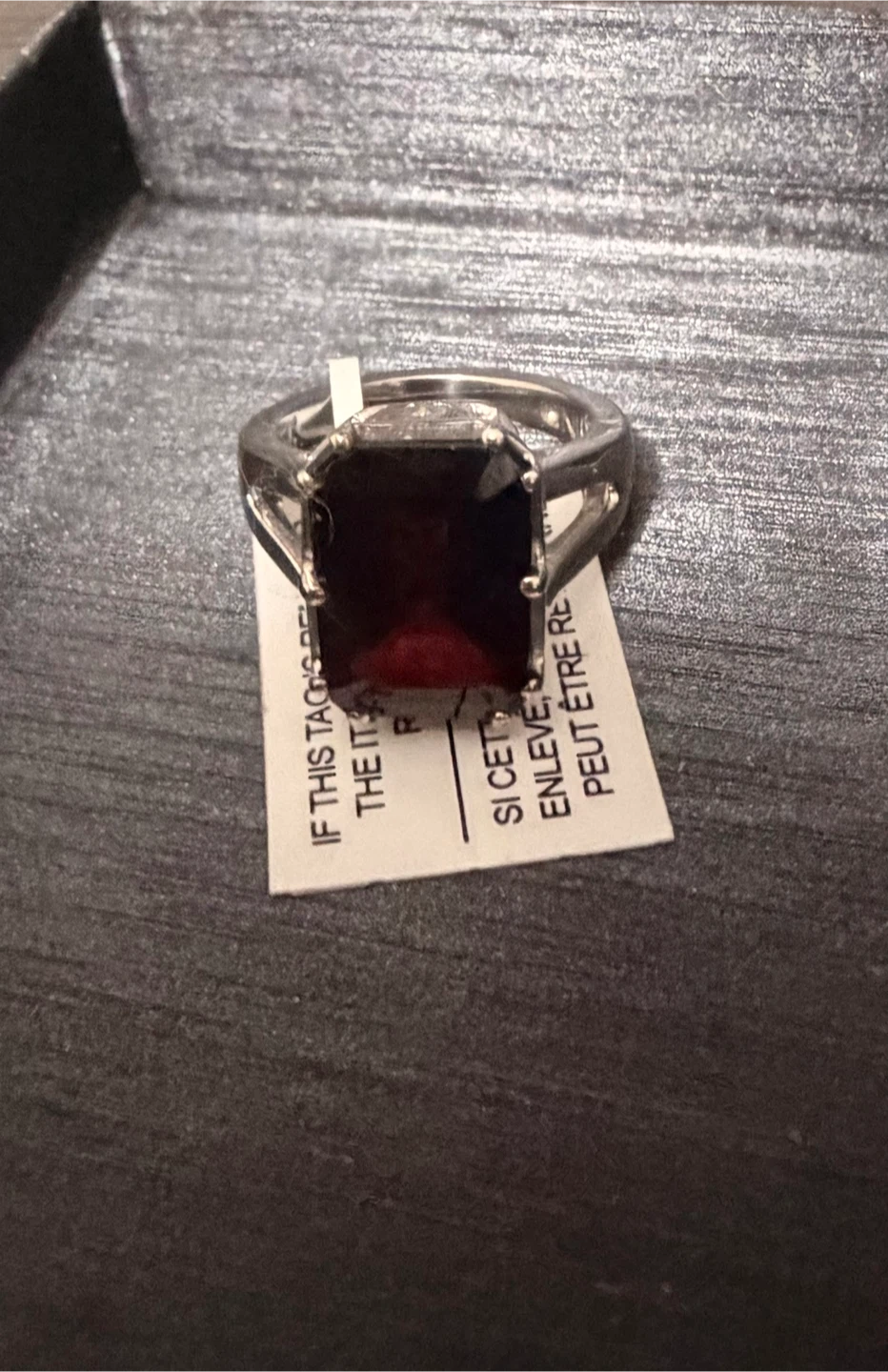 Sterling Silver 925 Ring size 6 with garnet - photo 4