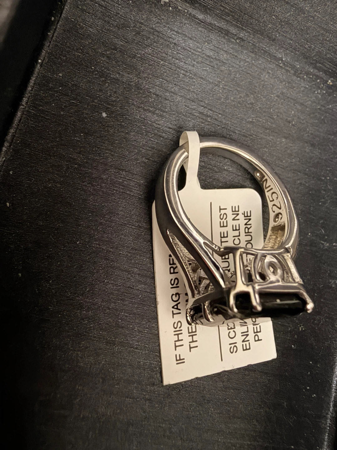 Sterling Silver 925 Ring size 6 with garnet - photo 2