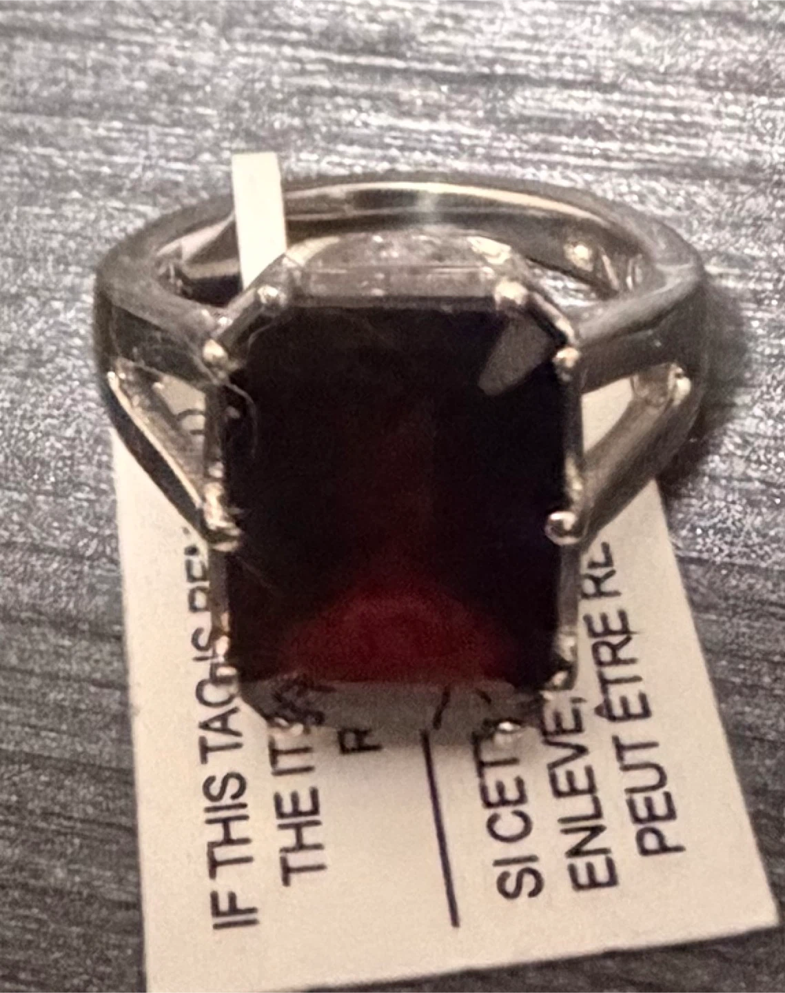 Sterling Silver 925 Ring size 6 with garnet - photo 5