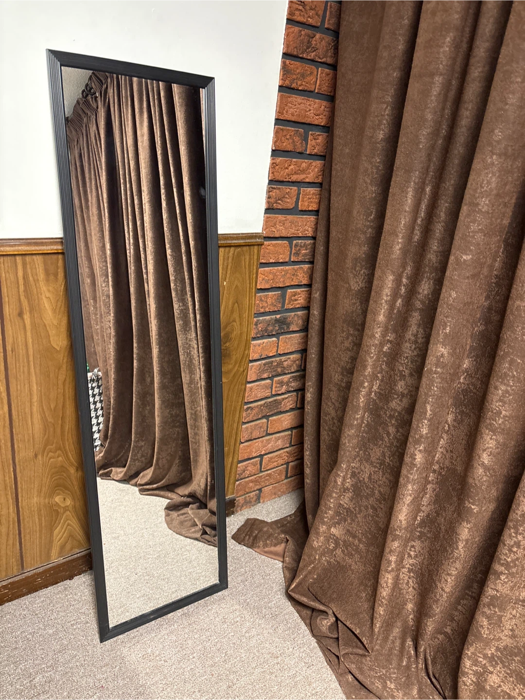 Full Length Black Framed Mirror