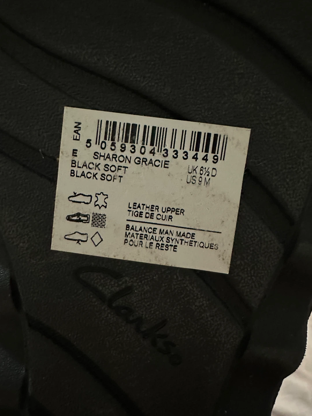 Clarks Sharon Gracie Black Loafers - US 9M - photo 5