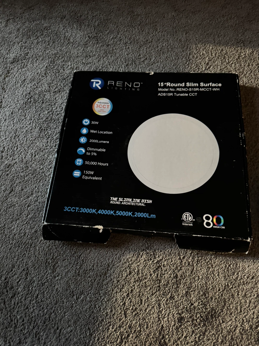 Reno Lighting 15" Round Slim Surface Light - photo 2