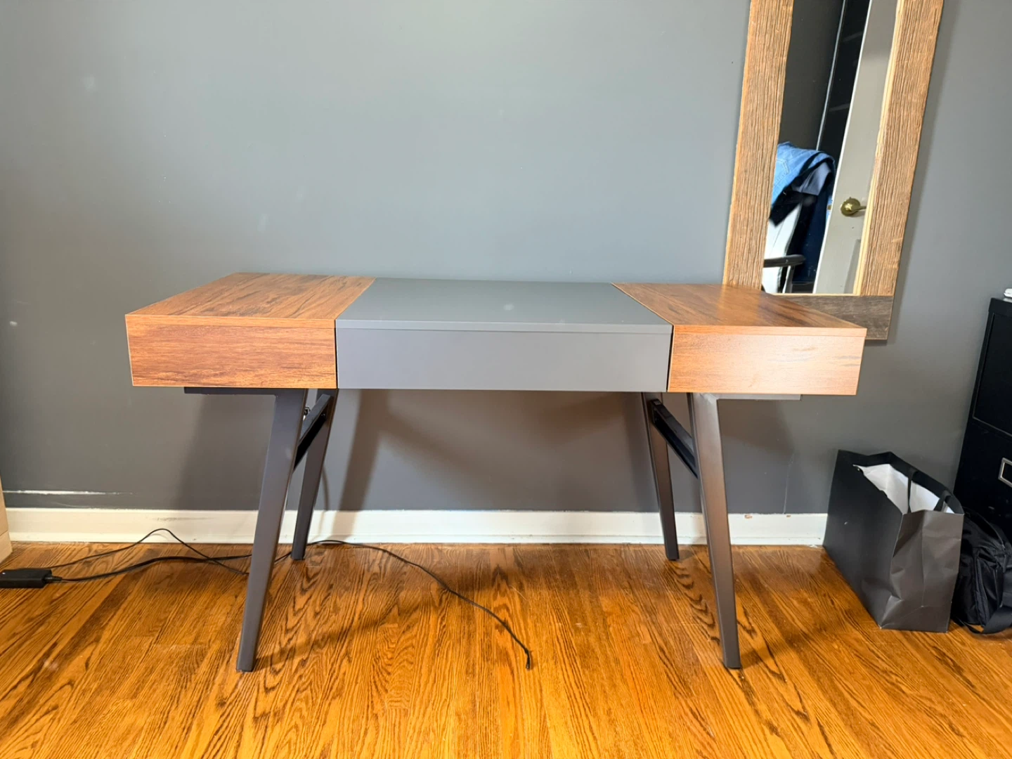 staples console desk