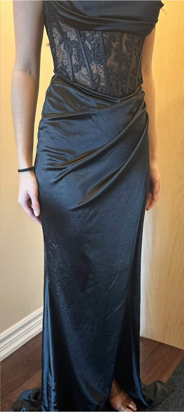 Black Corset Maxi Dress(Small) 🏆 - photo 4