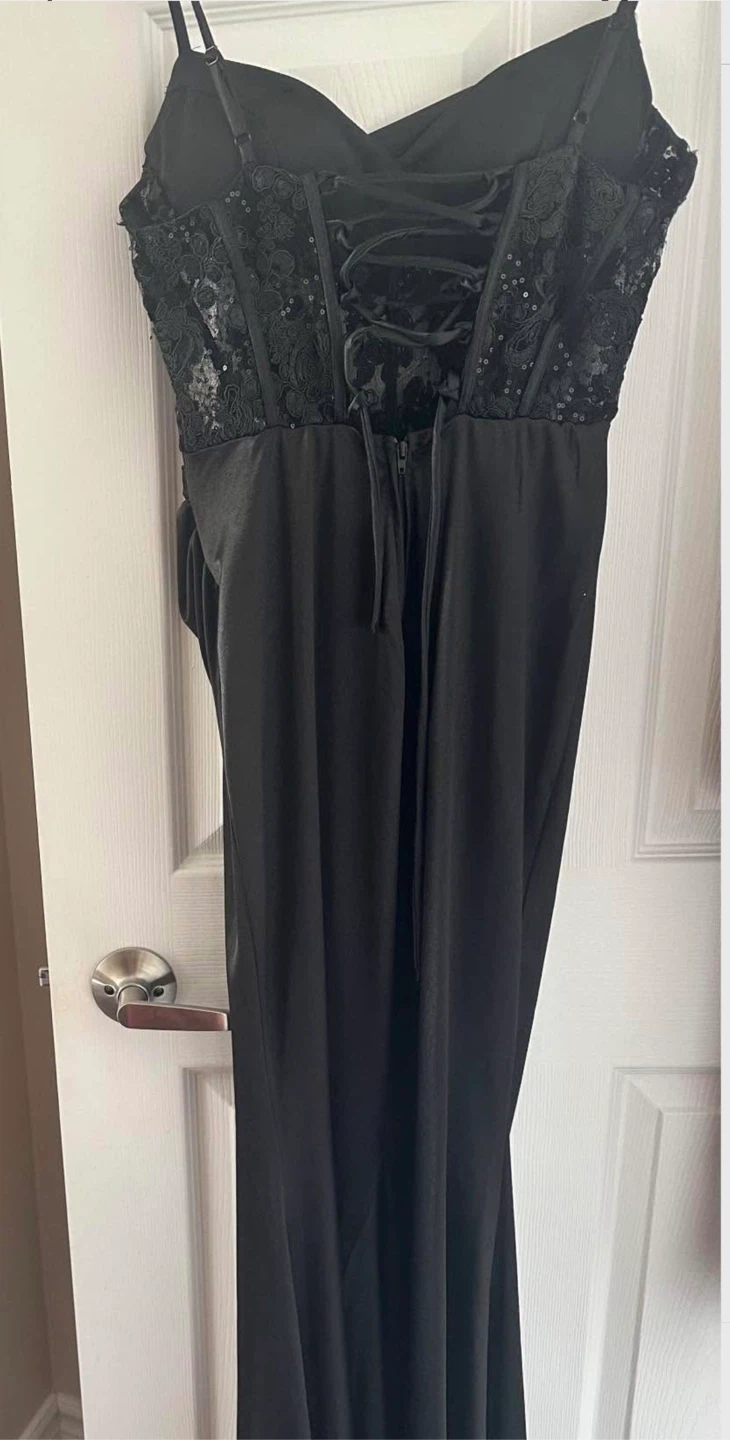 Black Corset Maxi Dress(Small) 🏆 - photo 3