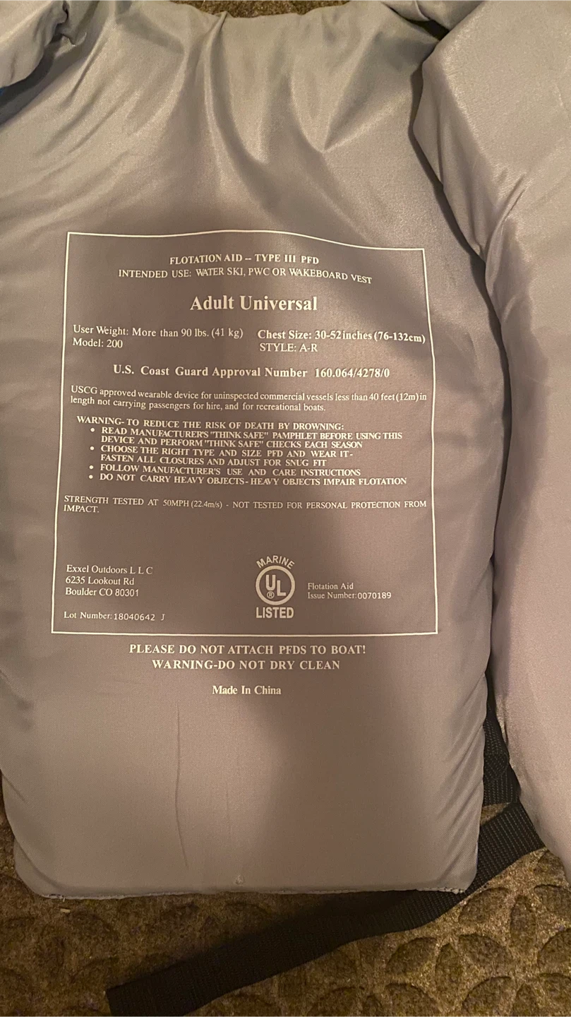 DBX Adult Universal Life Vest - photo 3