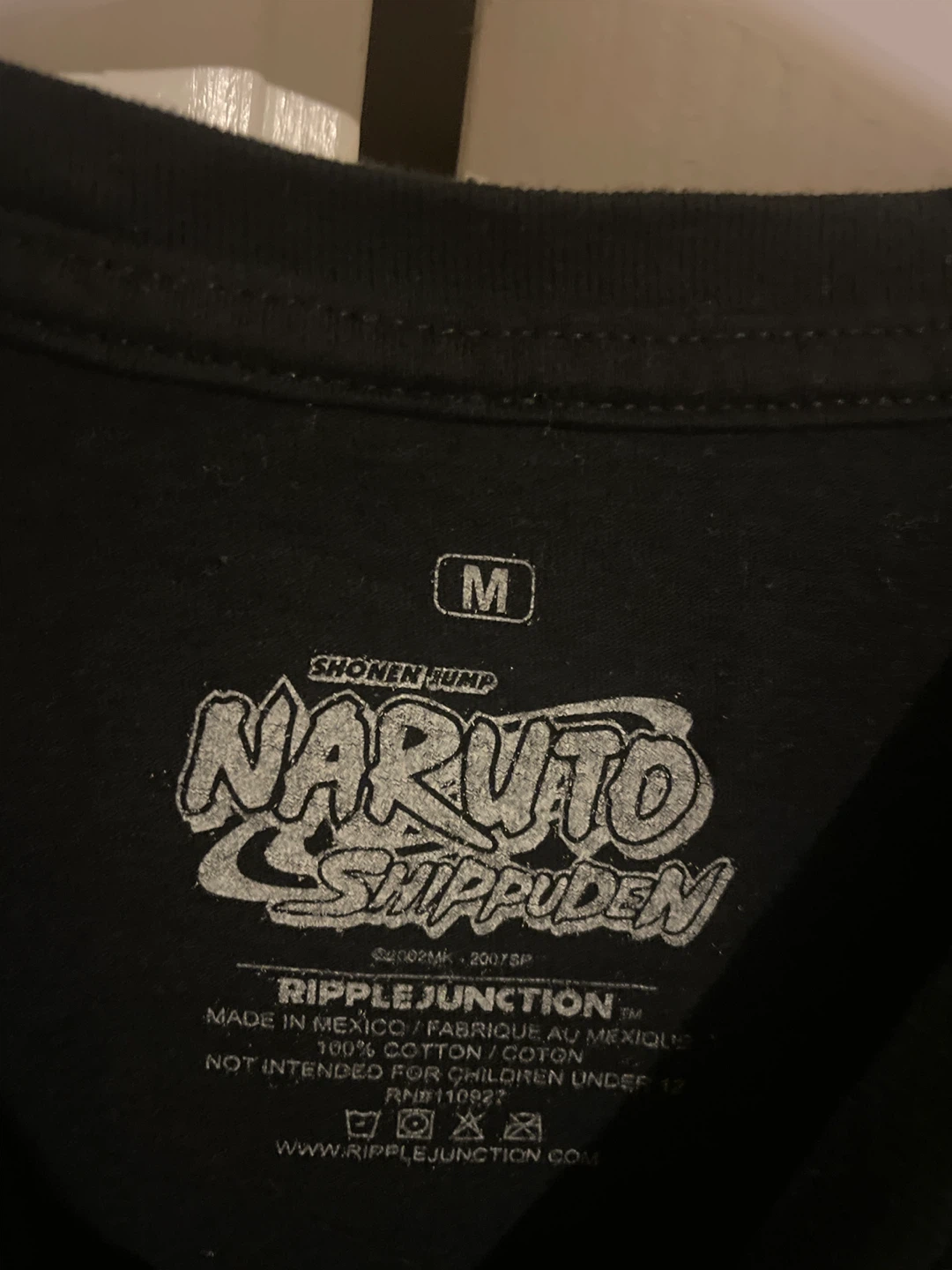 Naruto Shippuden Black Graphic Tee - Size M - photo 2