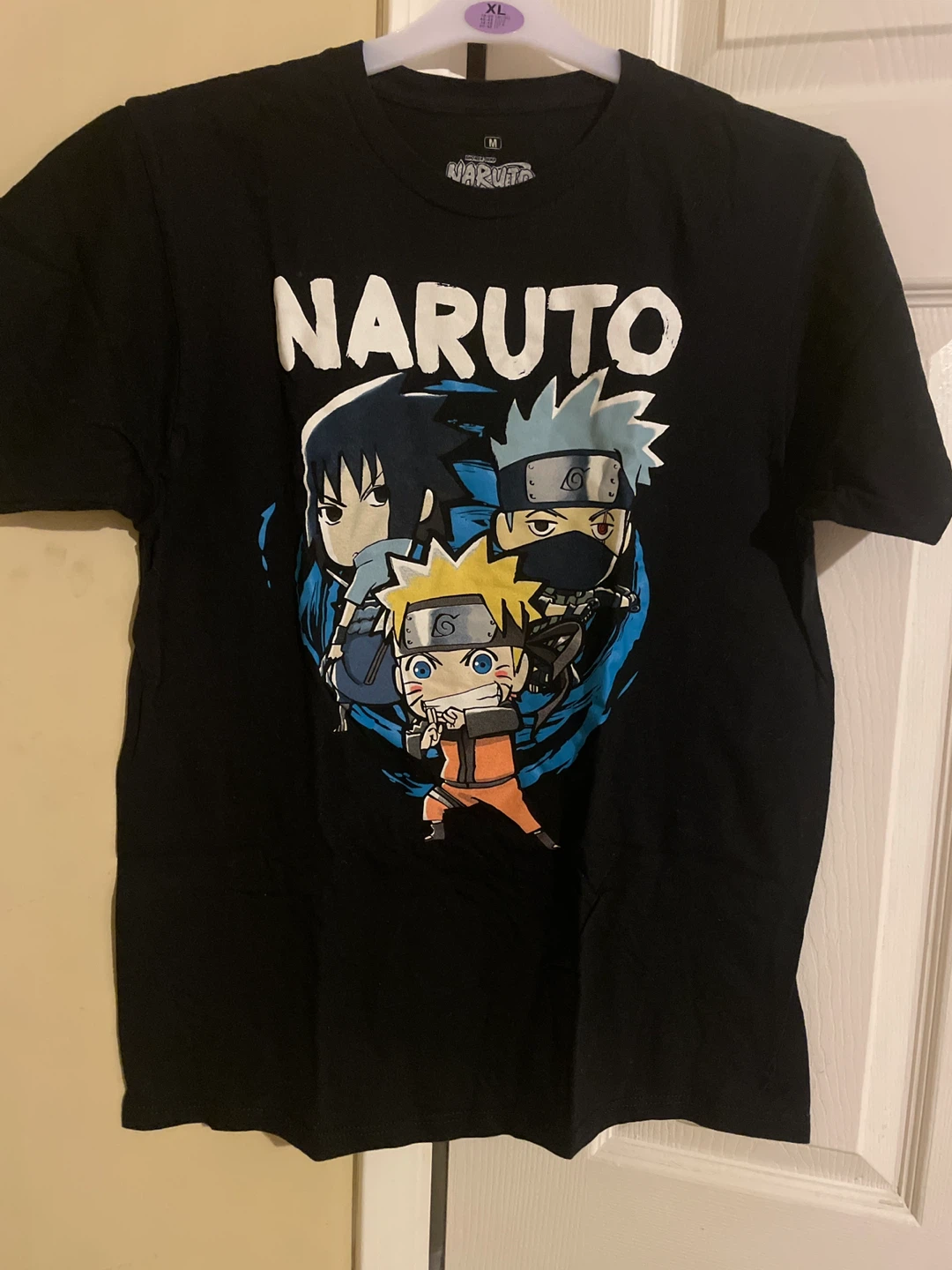 Naruto Shippuden Black Graphic Tee - Size M