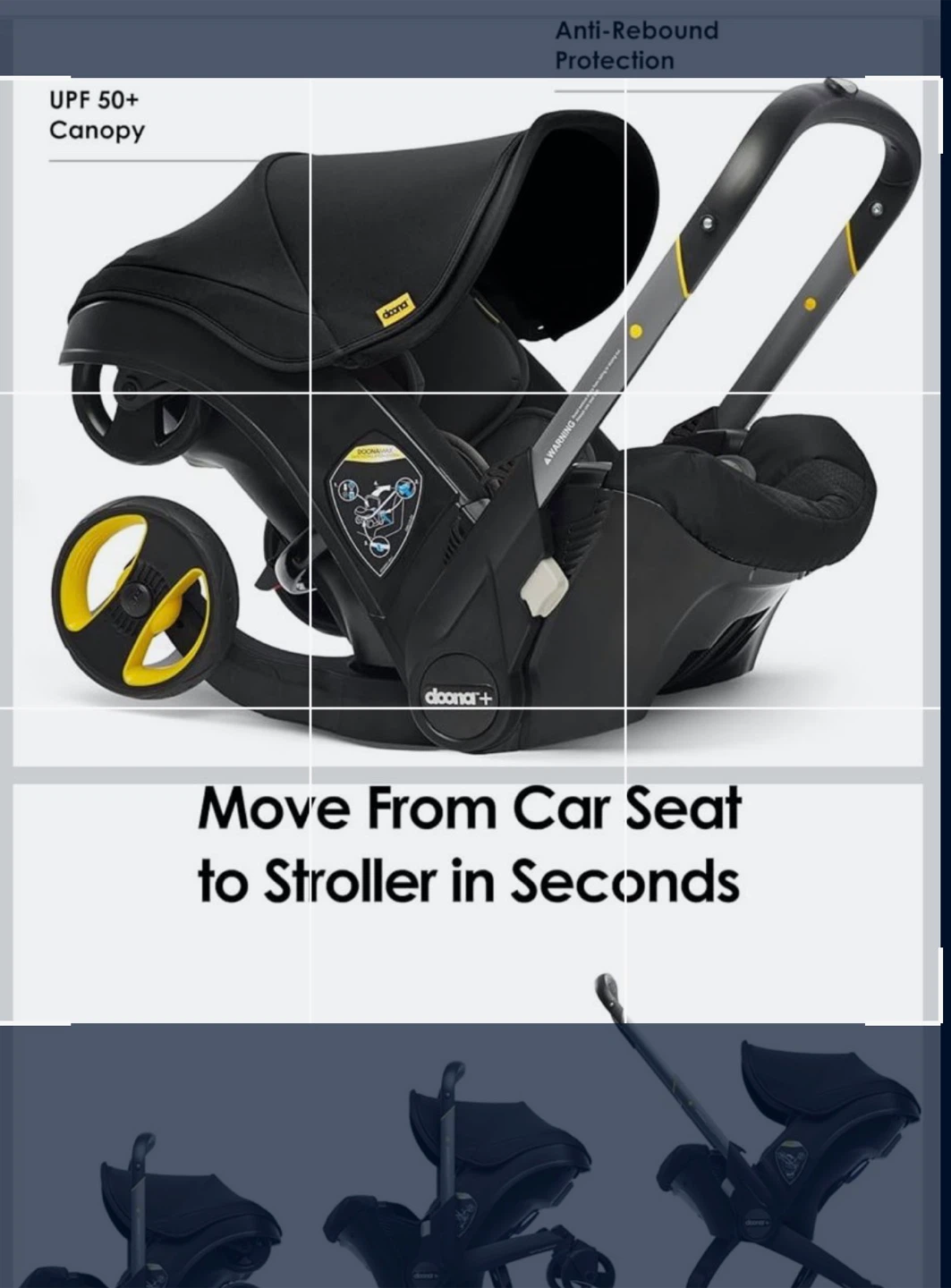 Doona Infant Car Seat Stroller - Black