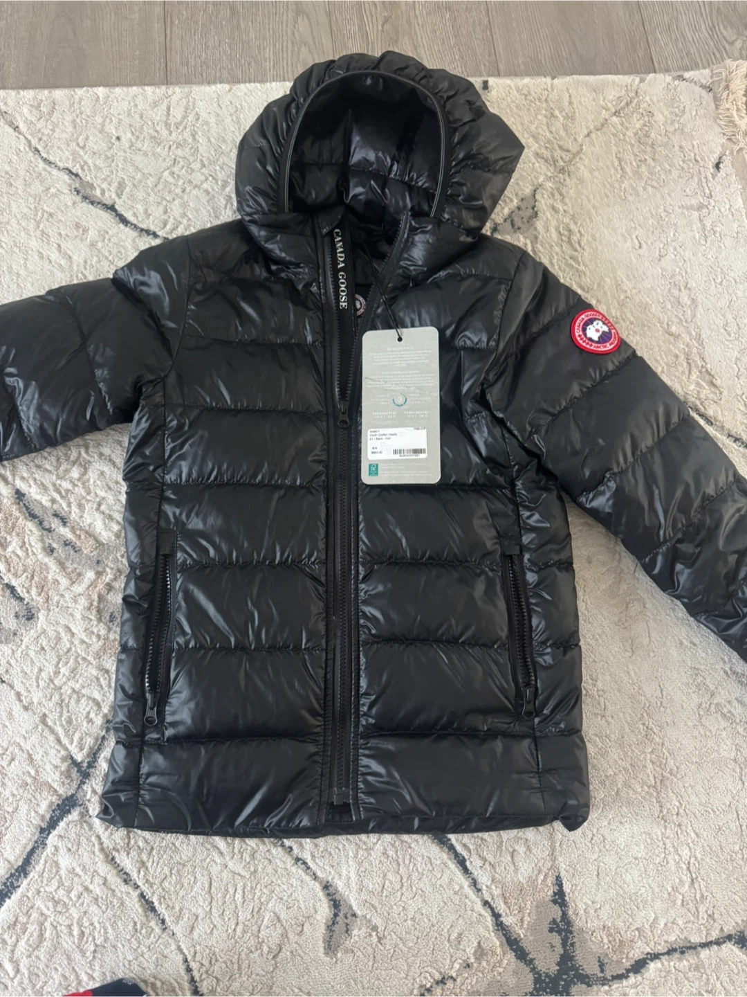 YOUTH Canada Goose Youth Crofton Hoody - Black - Size M/M