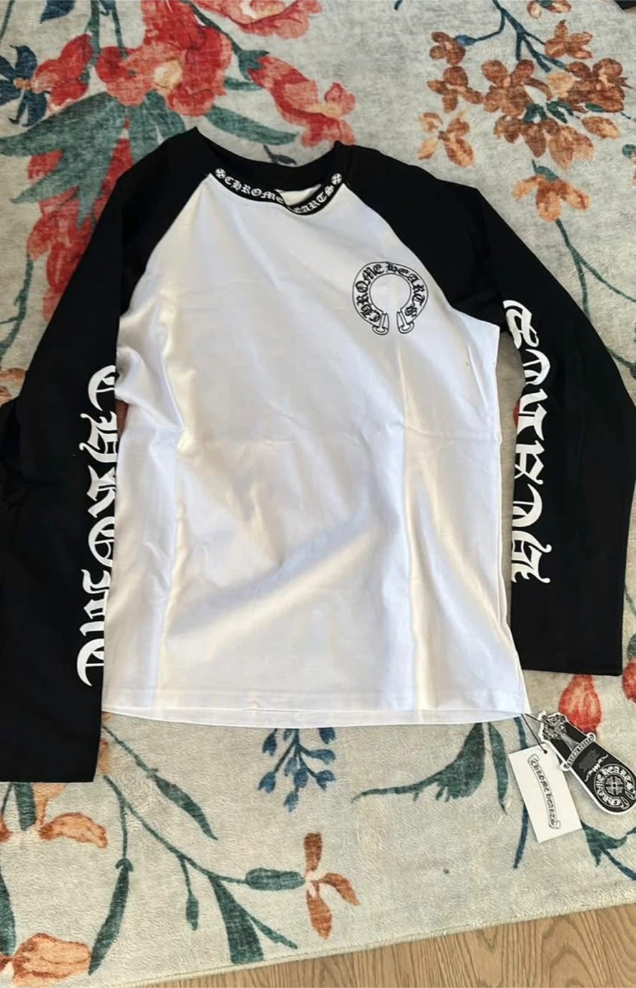 Chrome Hearts White/Black Raglan Shirt