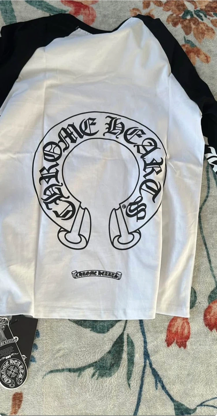 Chrome Hearts White/Black Raglan Shirt - photo 3