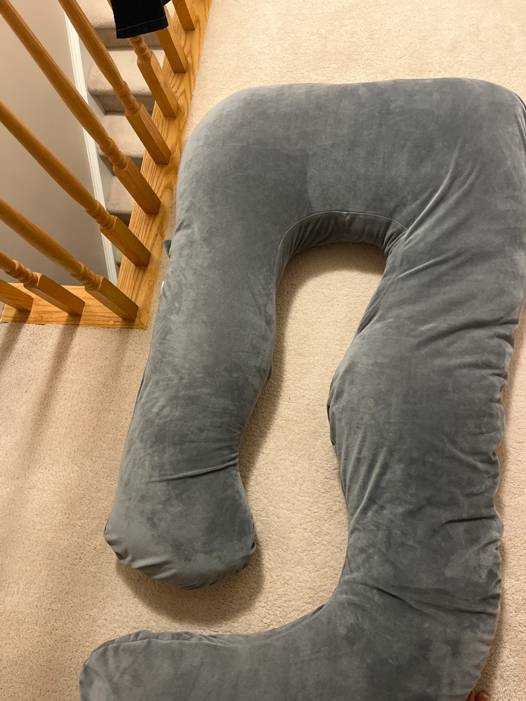 Grey Full Body Pregnancy Pillow