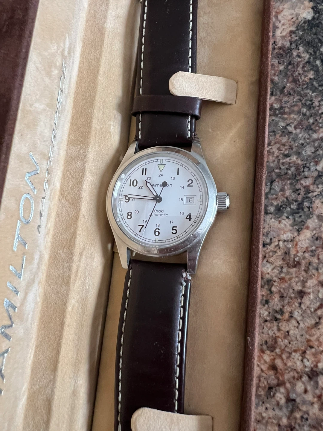 Hamilton Khaki Automatic Watch –  Leather Strap – Used