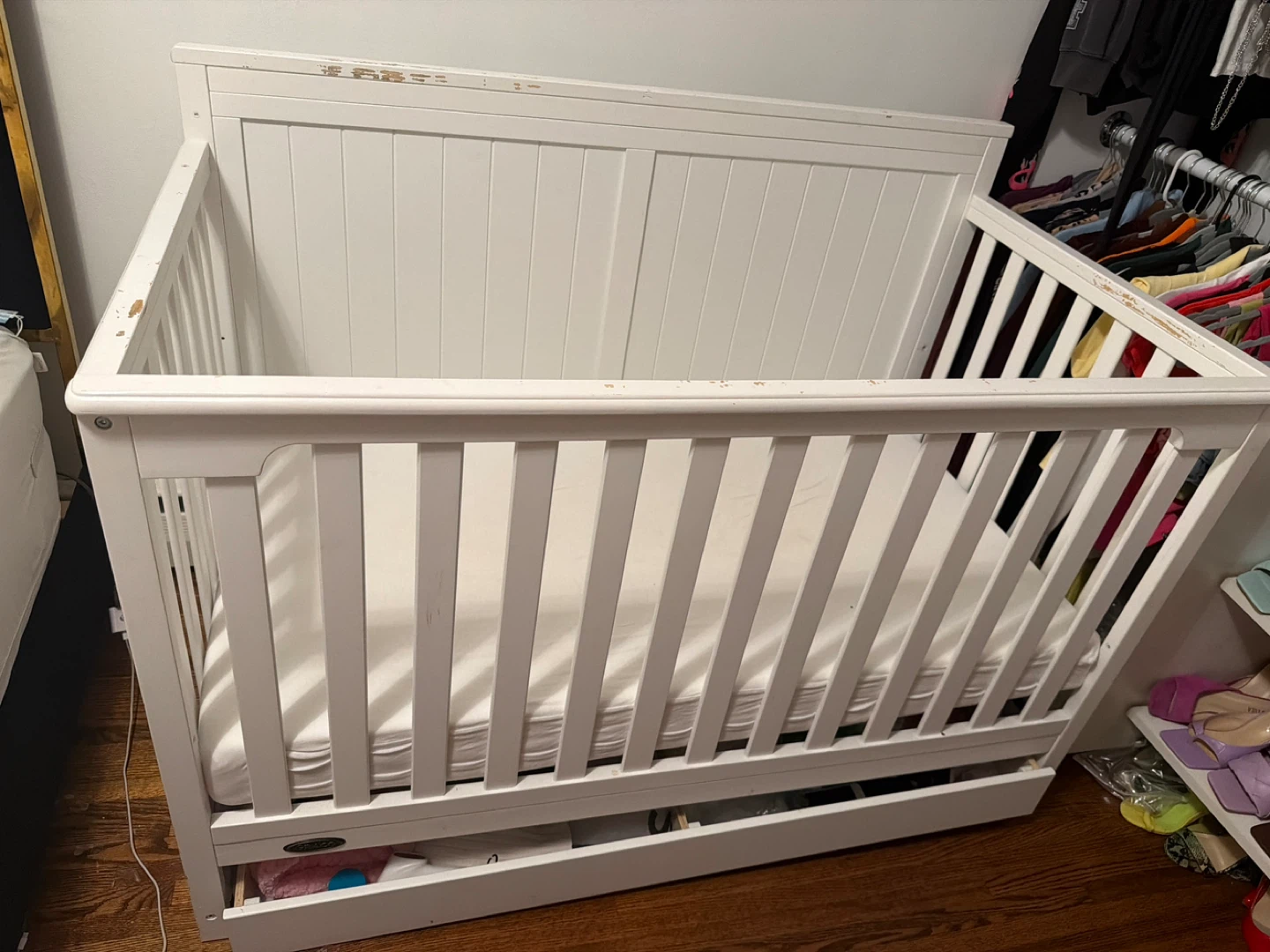 White Baby Crib