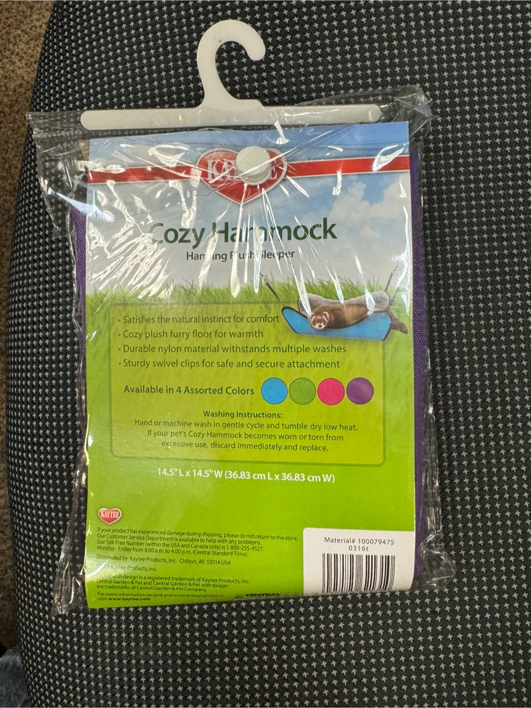 Kaytee Cozy Hammock - Small Pet Sleeper - photo 2