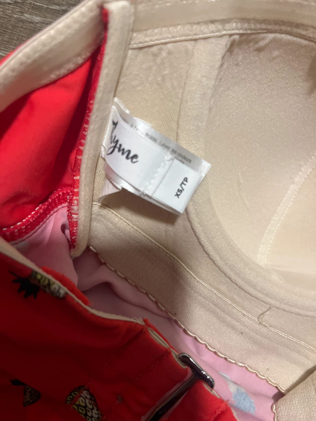 Thyme Red Pineapple Tankini Swimsuit - XS - photo 3