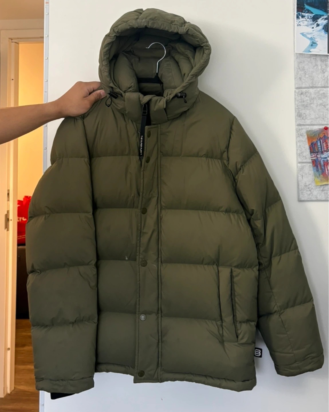 Olive Green Super Puff Jacket- Small Size