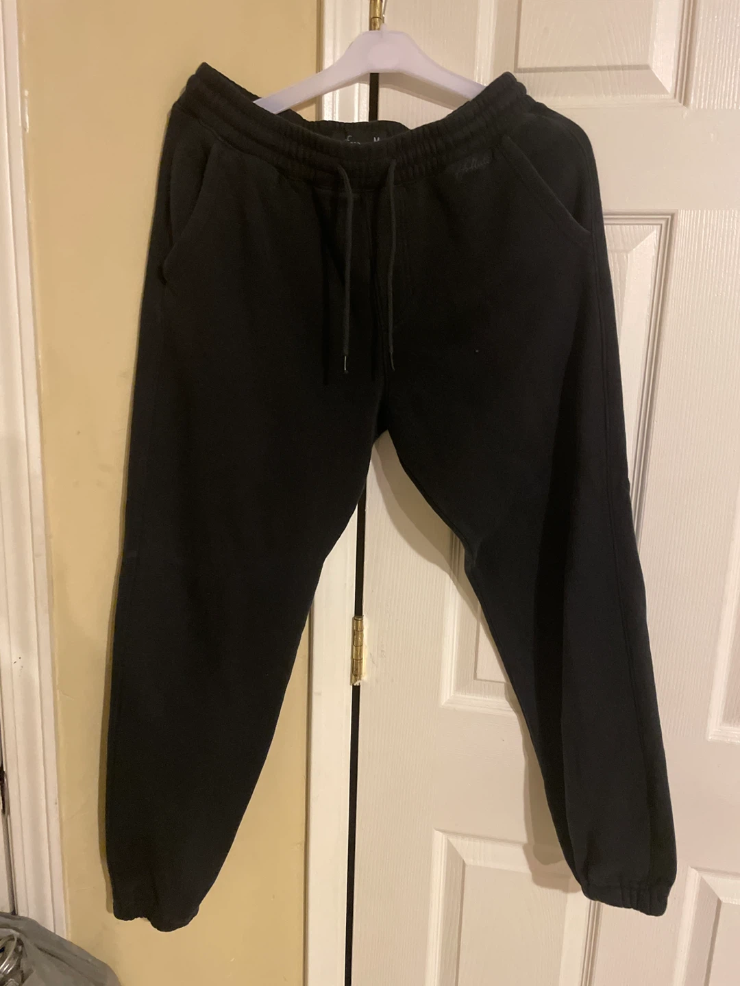 Hollister Black Sweatpants - Size Medium