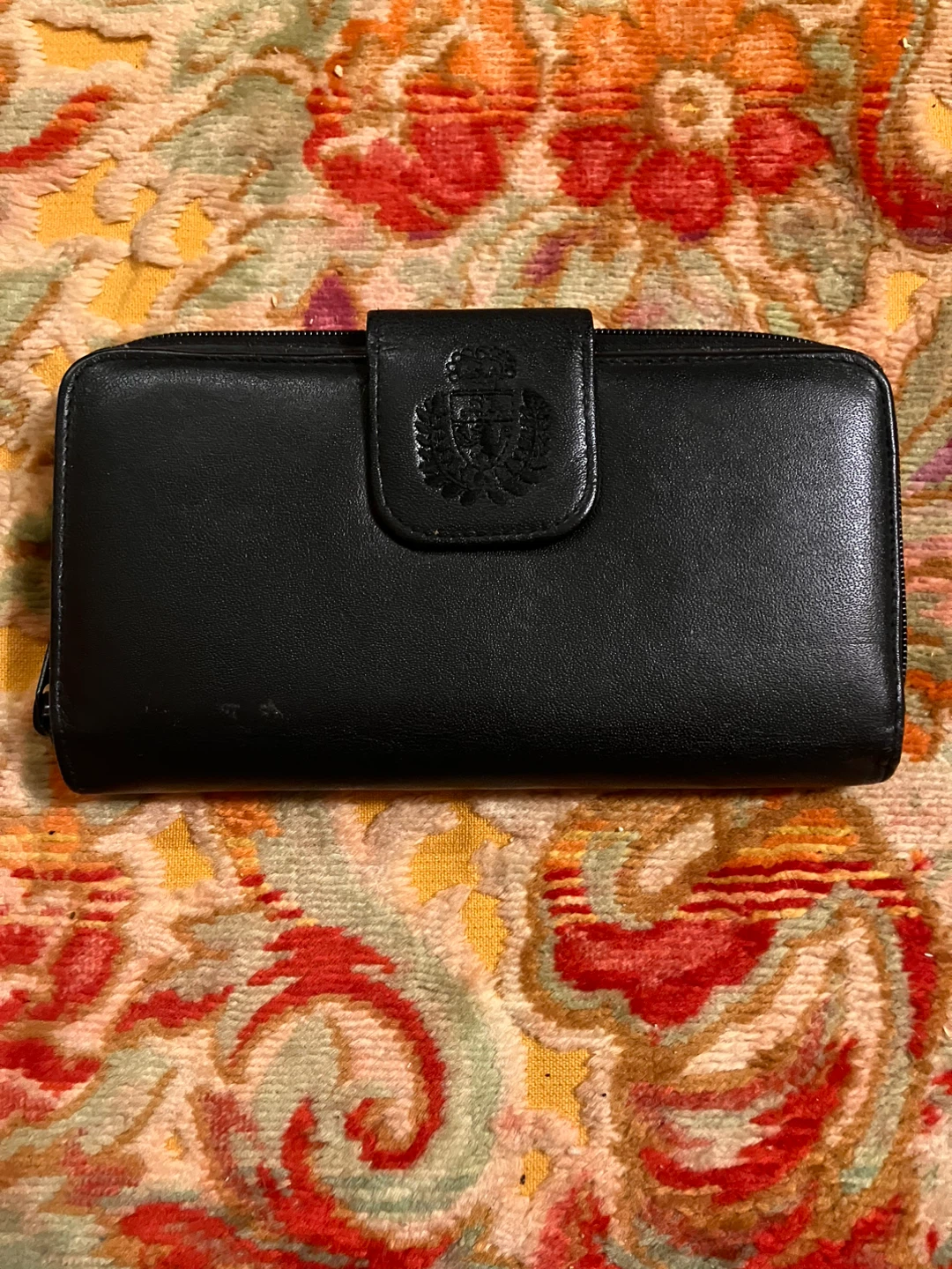 Black leather wallet
