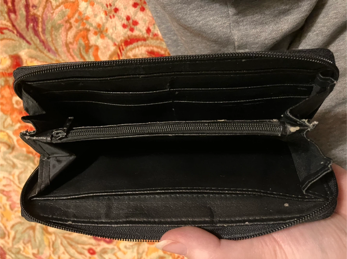 Black leather wallet - photo 3
