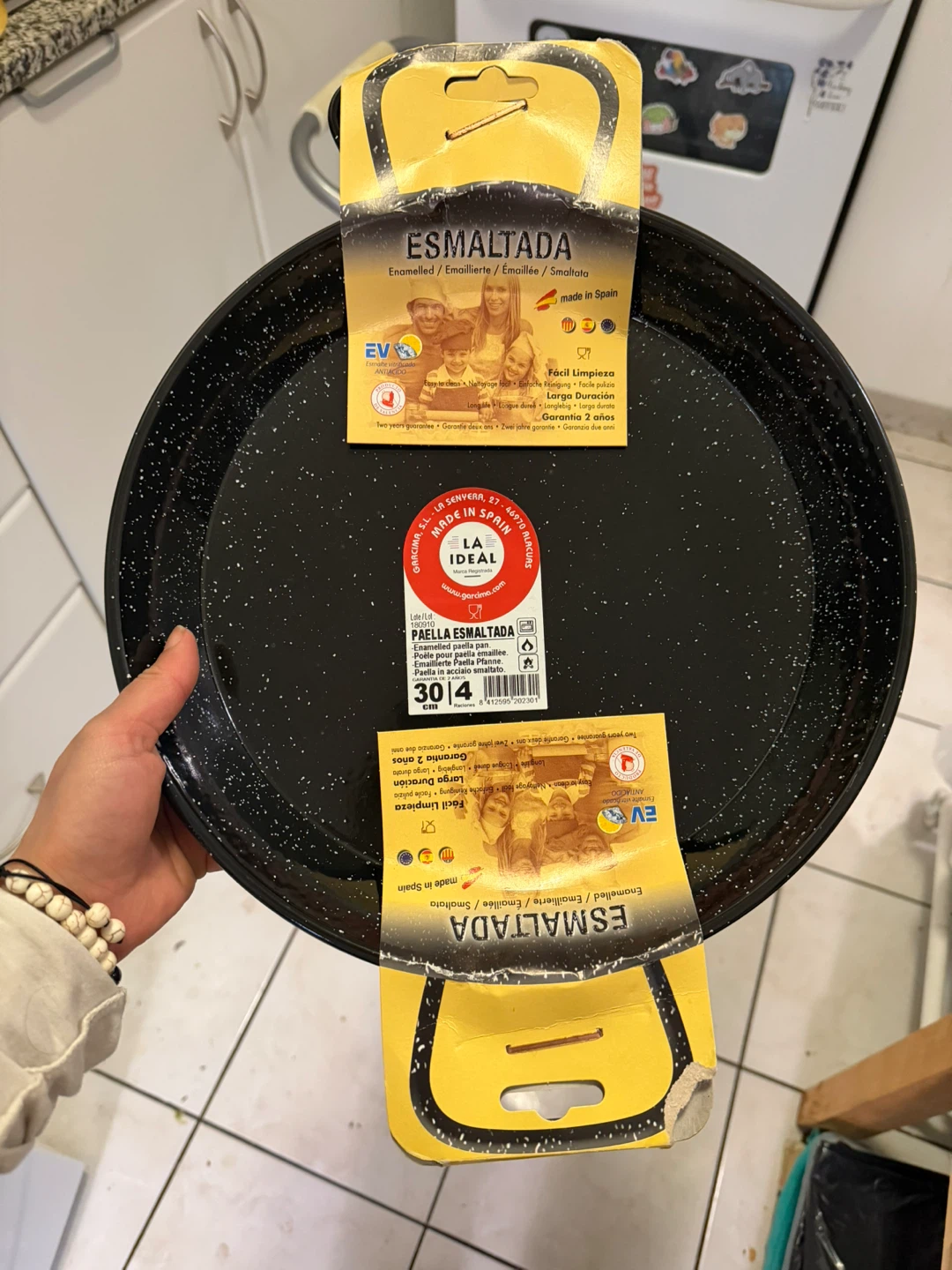 La Ideal Paella Esmaltada 30cm Pan - New!