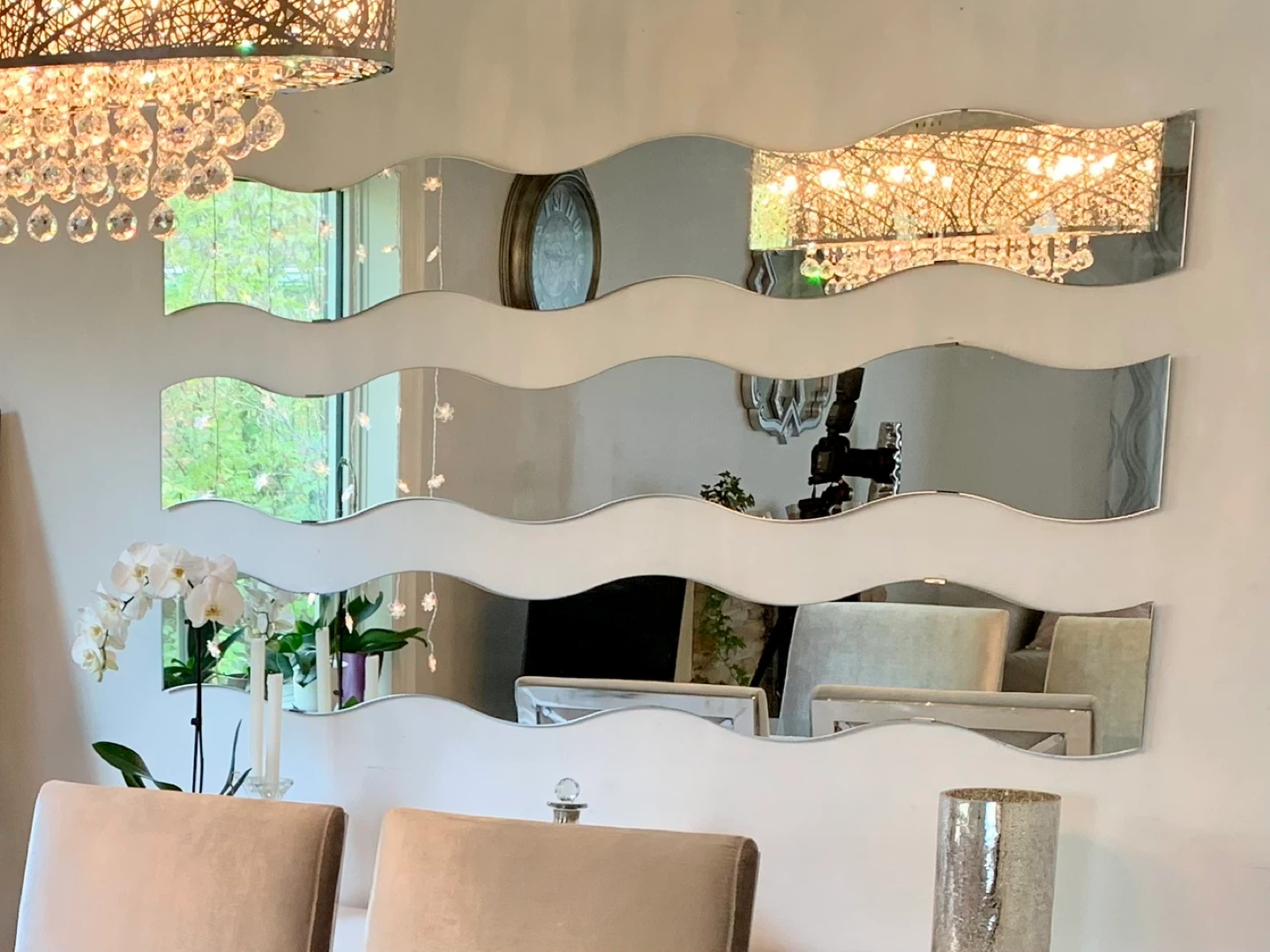 Wave Mirror(set of three)