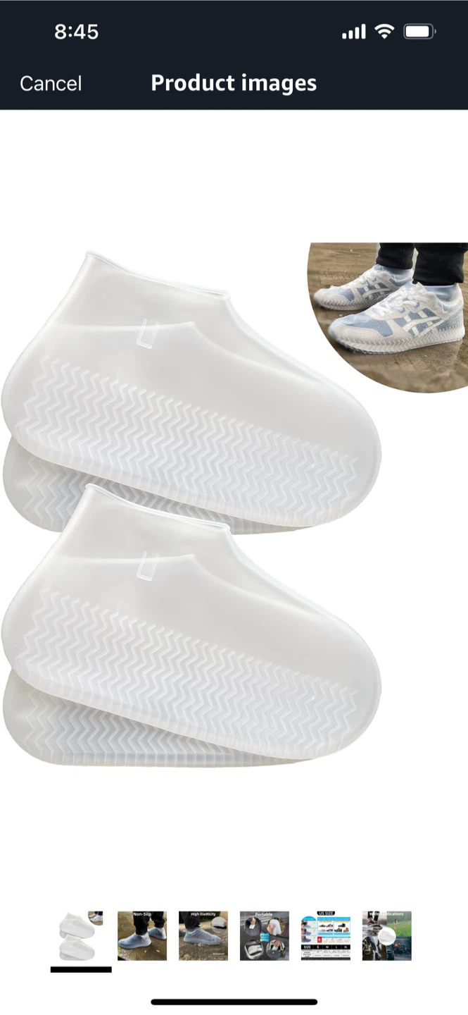 NEW-Large Size ,2 pack Waterproof Shoe Covers - High Elasticity