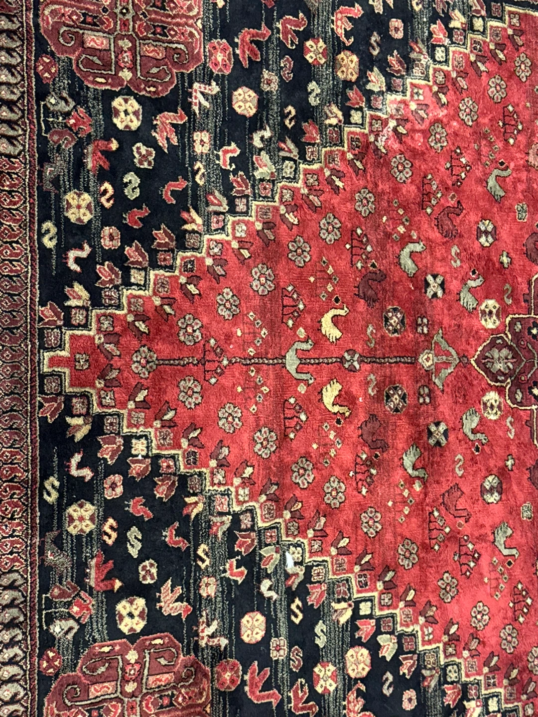 Red & Black Area Rug - photo 2