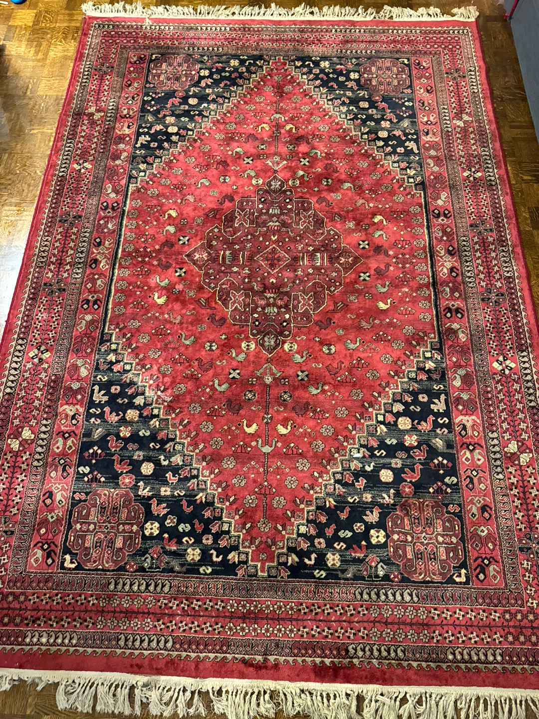 Red & Black Area Rug