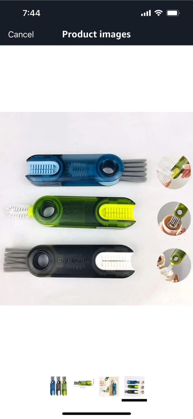 NEW-3-in-1 Bottle Cap Detail Brush,3 pack - photo 4