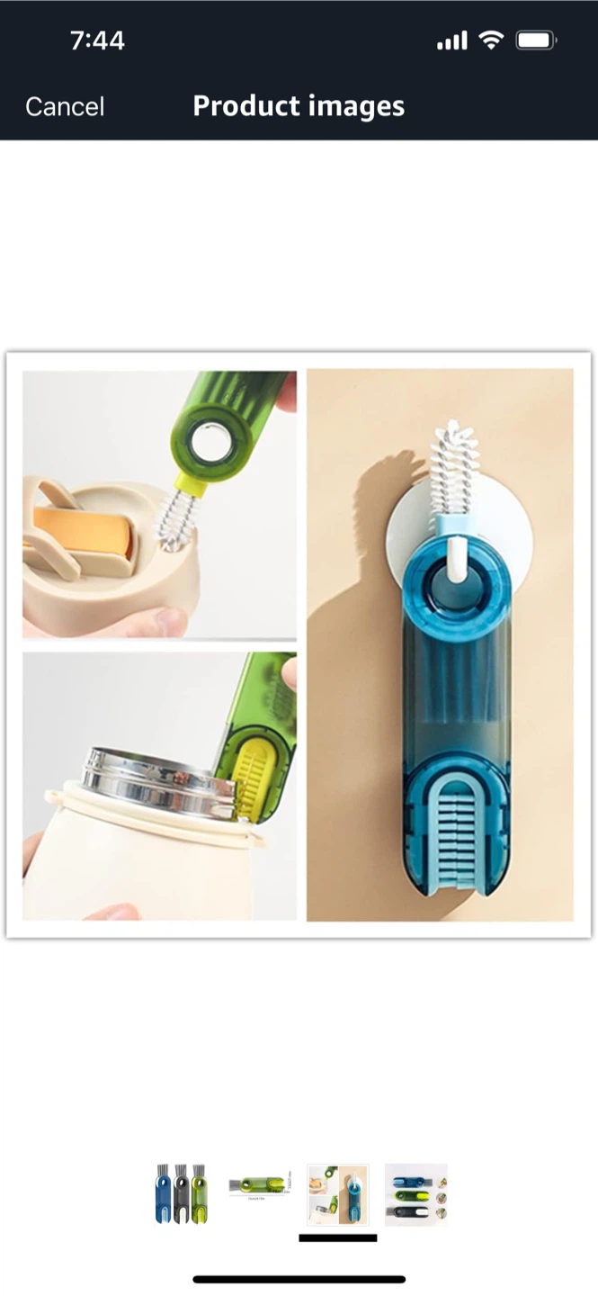 NEW-3-in-1 Bottle Cap Detail Brush,3 pack - photo 2