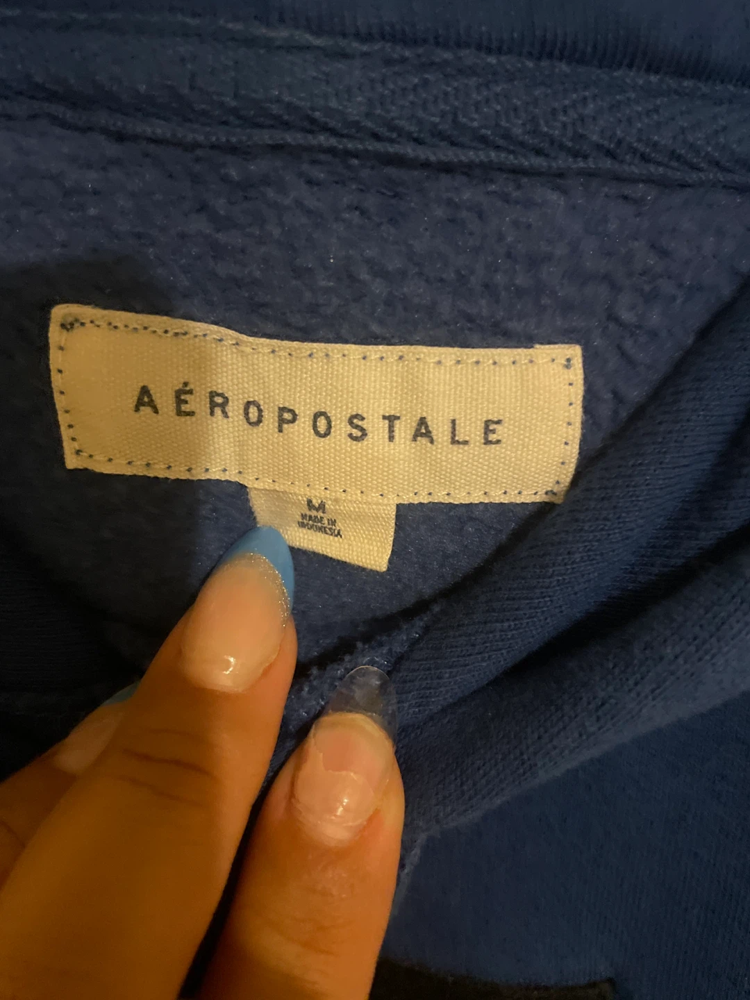 Aeropostale Blue Hoodie - Size M - photo 4