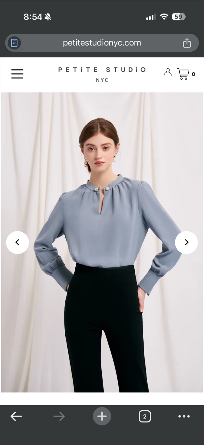 Petite studio nyc blouse size XS - photo 3