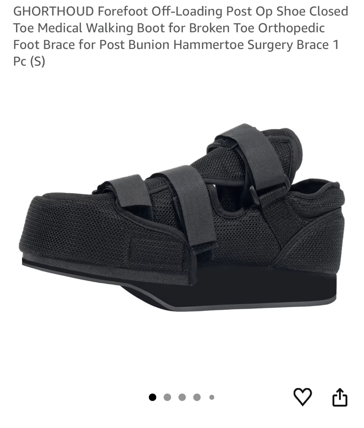 GHORTHOUD Post Op Shoe - Size S