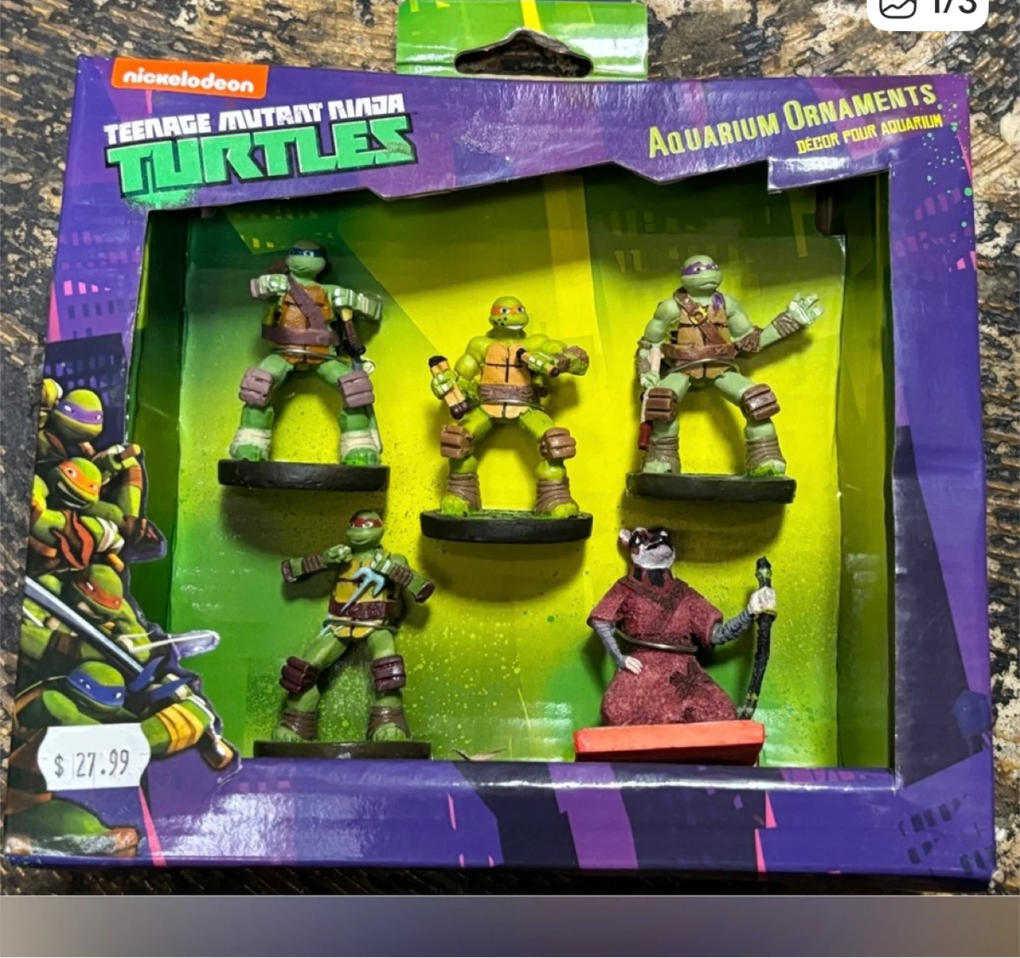 Teenage Mutant Ninja Turtles Aquarium Ornaments Set