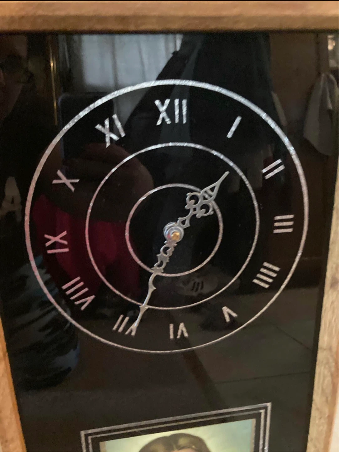 Framed Clock with Jesus Picture - photo 2