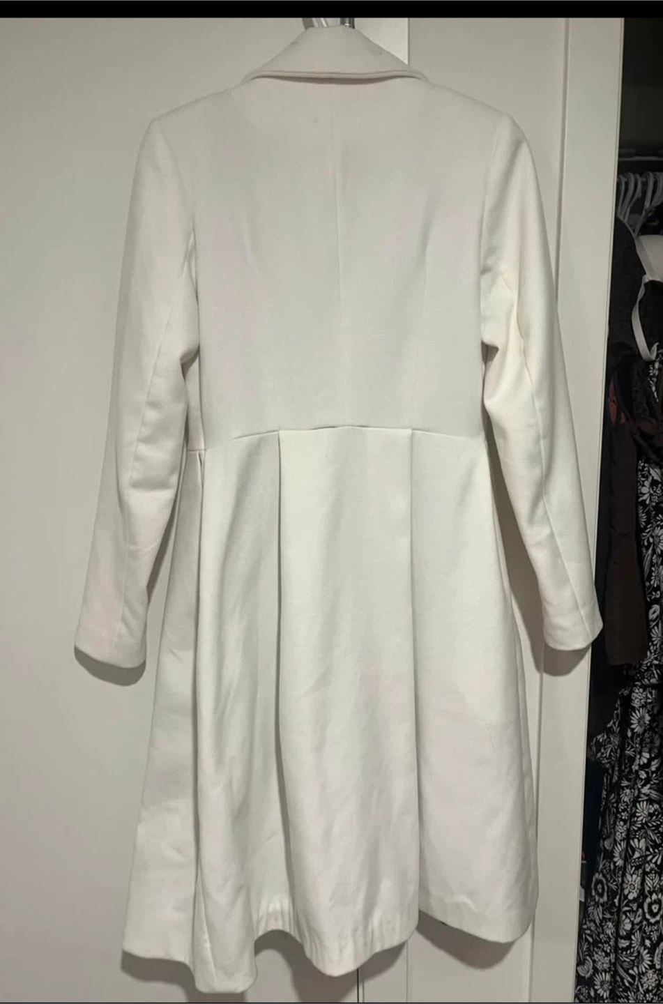 White Wool Blend Coat - photo 2