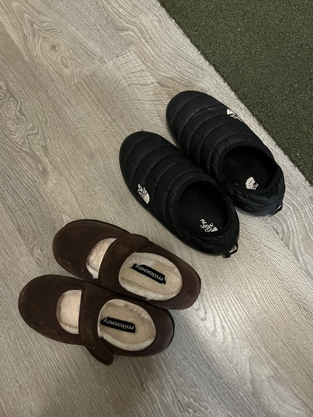 Cozy Winter Bundle - TNF Mules & Fur-lined Mary Janes (Sz 38)
