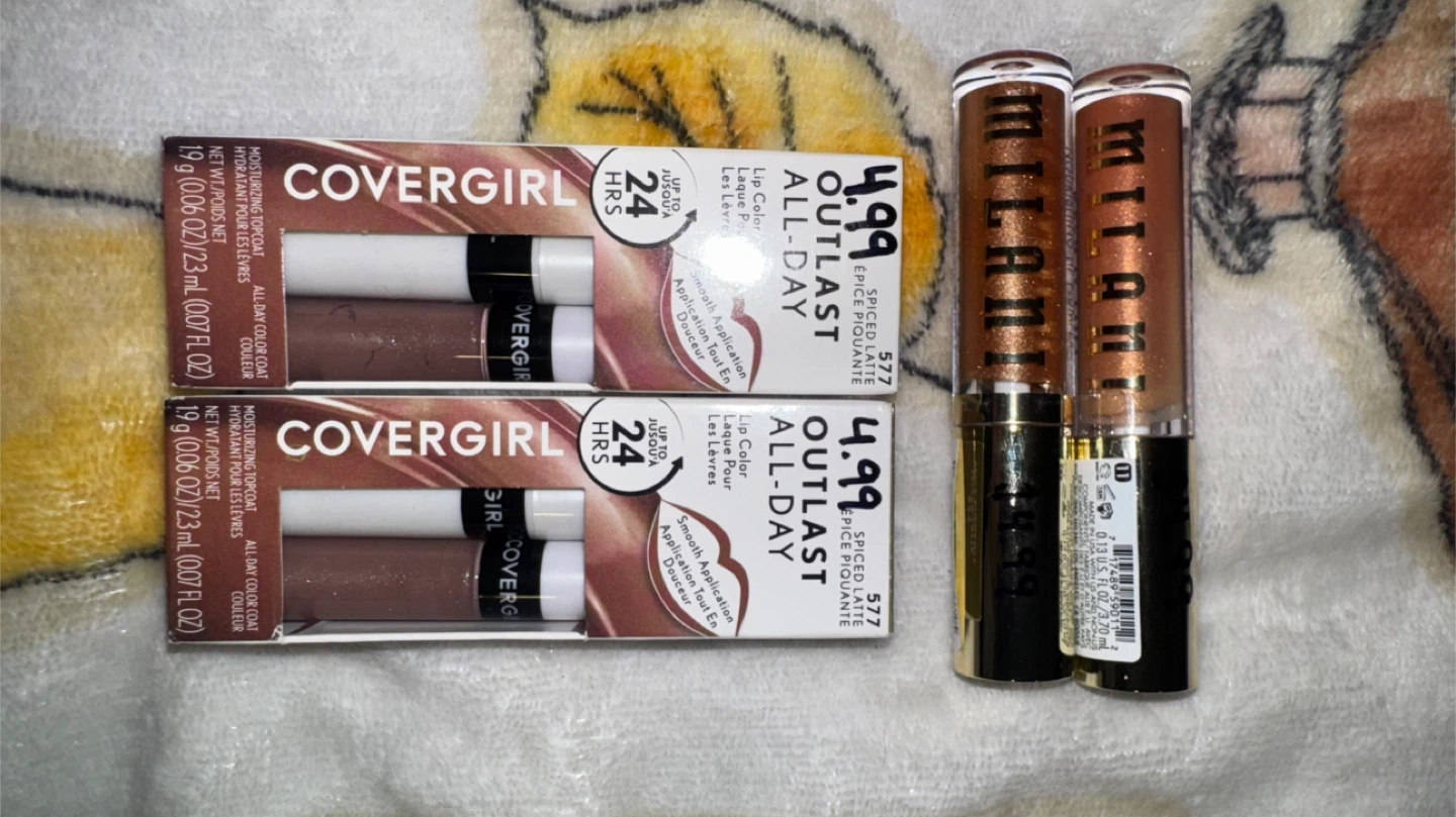 Covergirl Outlast All-Day Lip Color & Milani Lip Color