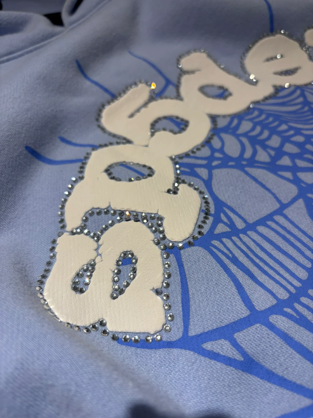Sp5der Blue Spider Web Hoodie - photo 2