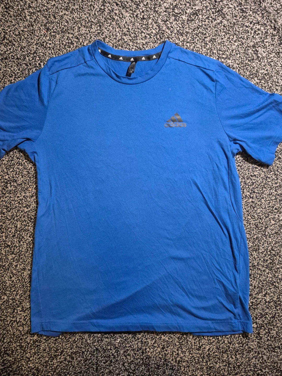 Plain blue adidas t shirt