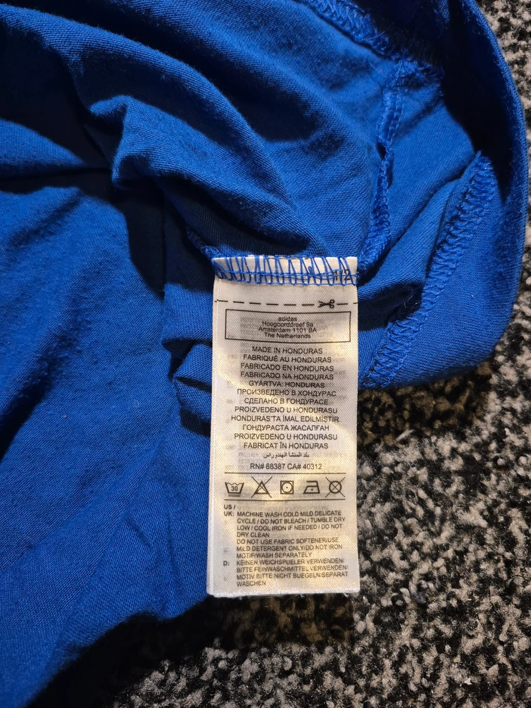 Plain blue adidas t shirt - photo 4