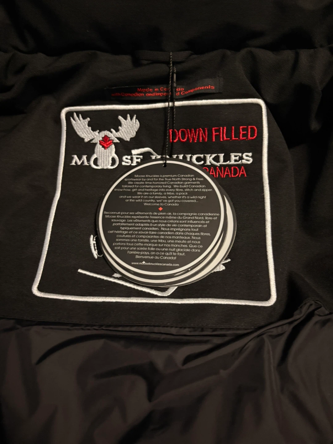Moose Knuckles Fusion L/G Black Down Jacket - photo 4