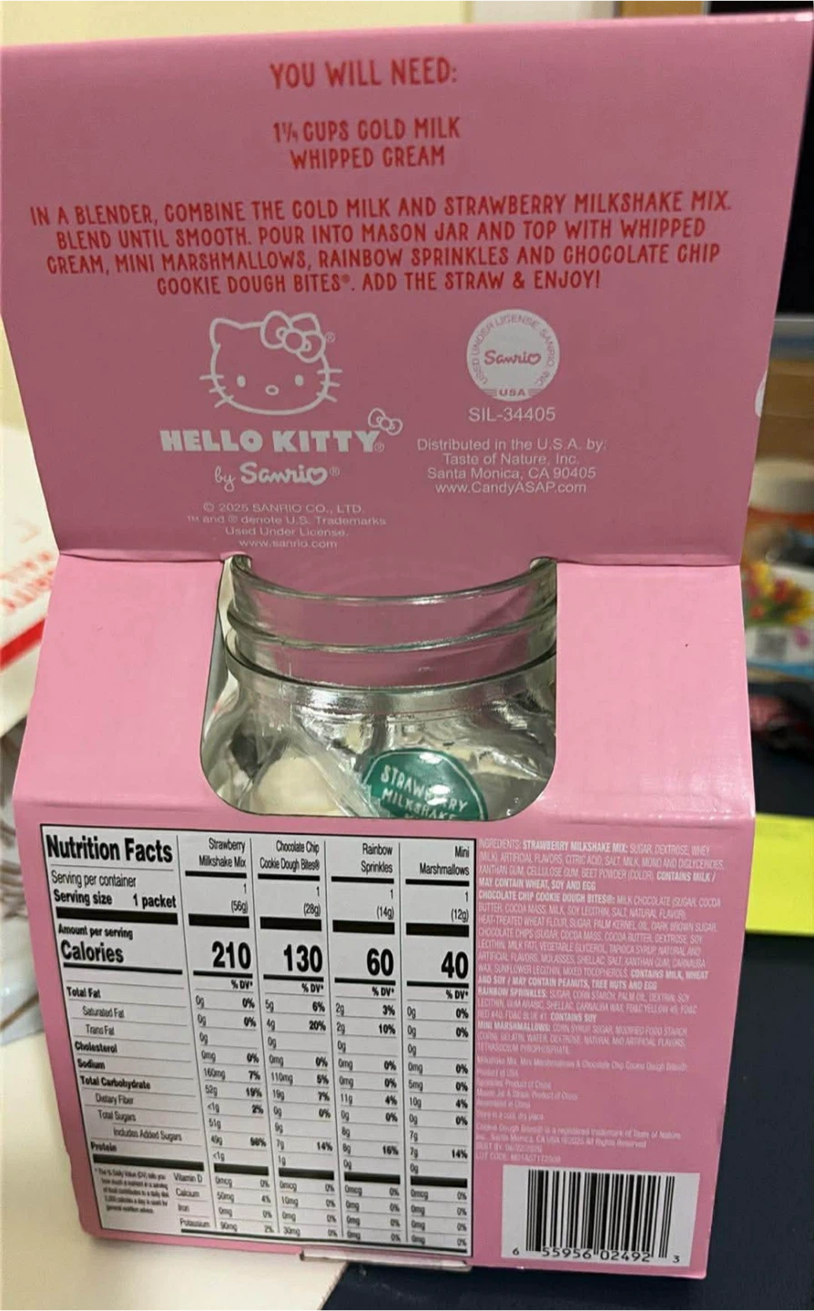 Hello Kitty® - Chocolate Chip Cookie Dough Bites® Milk Shake Kit - photo 2