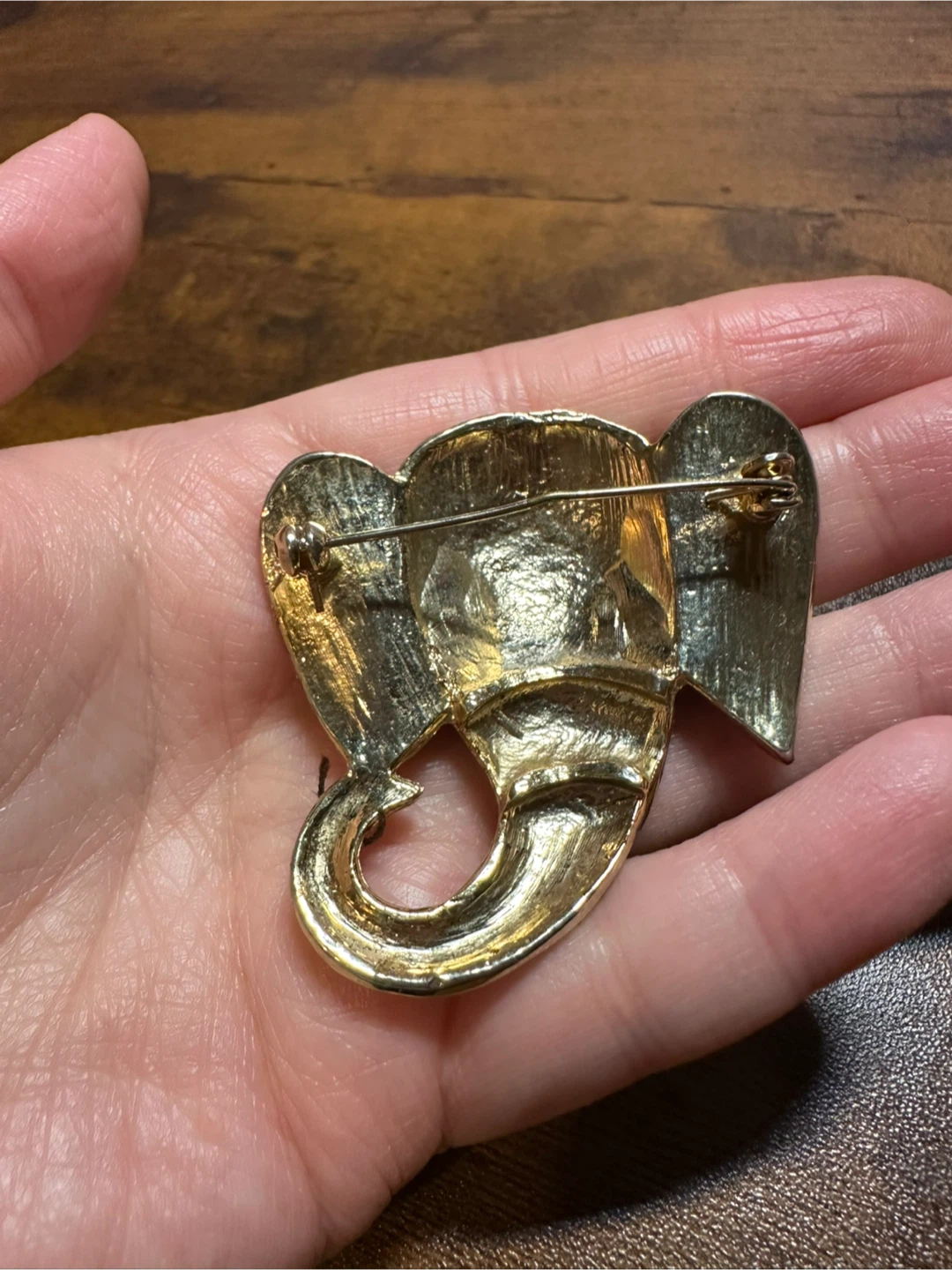 Elephant Rhinestone Brooch - photo 2