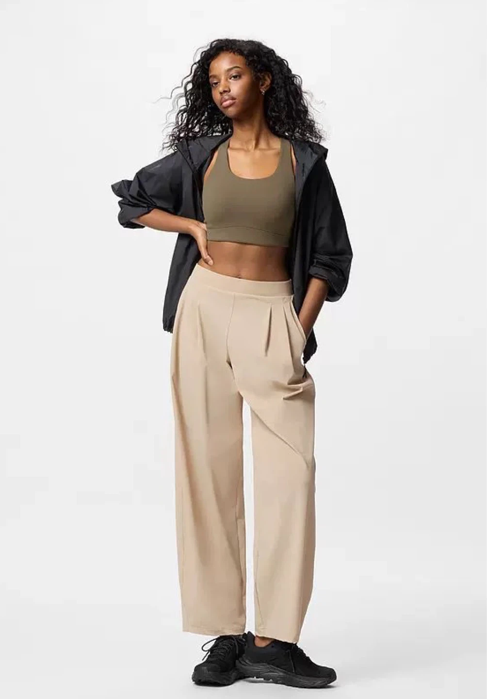 New Uniqlo Beige Wide Pants- Size M - photo 2