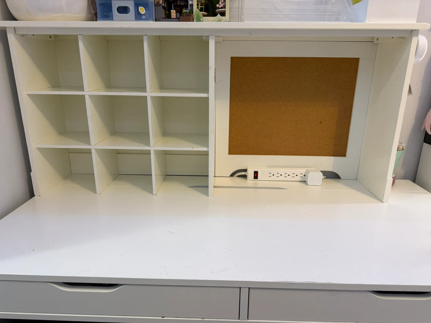 Pottery Barn table shelf Hutch- White - photo 4